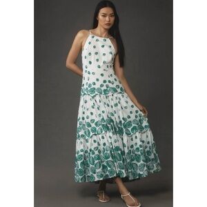 MAEVE Seashell Tiered Maxi Dress